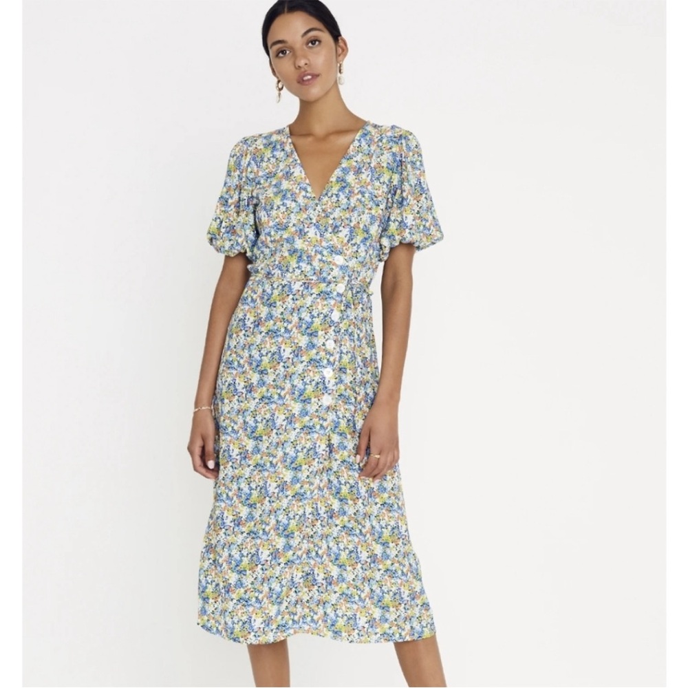 NWT Faithfull The Brand Marta Dress from Anthropologie Size 4 Floral Print